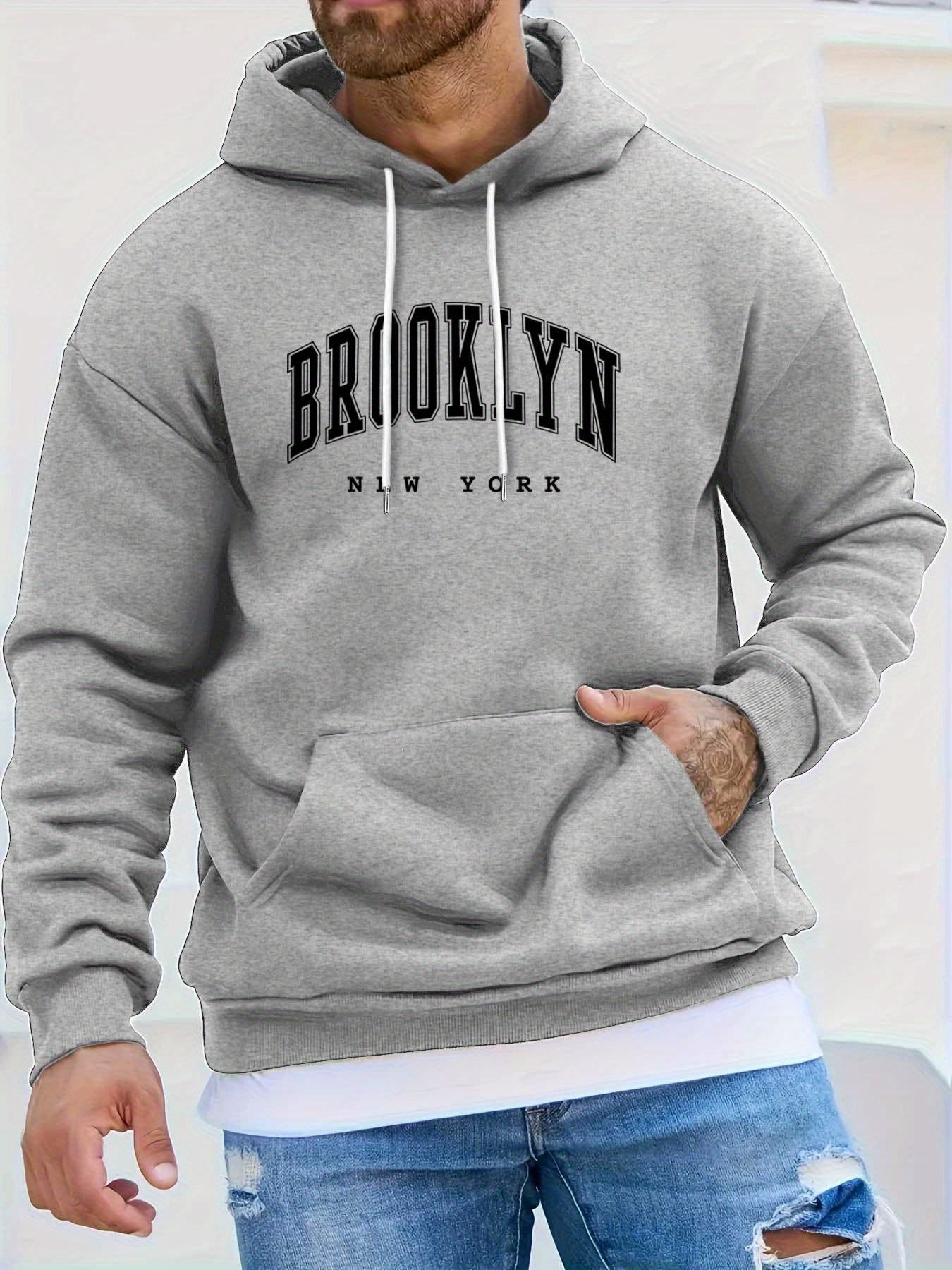 Męska Bluza z Kapturem "Brooklyn New York"