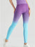 Damskie Kolorowe Ombre Legginsy Fitness