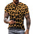 Męska Koszulka z Krótkim Rękawem w Wzór Leoparda